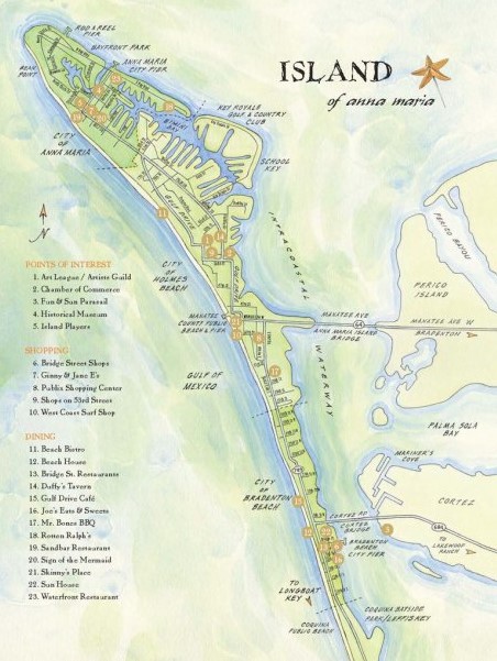 map of anna maria island