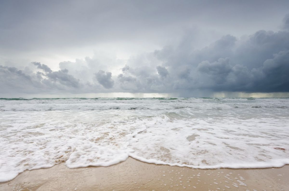 Rainy day on Anna Maria Island before afternoon showers
